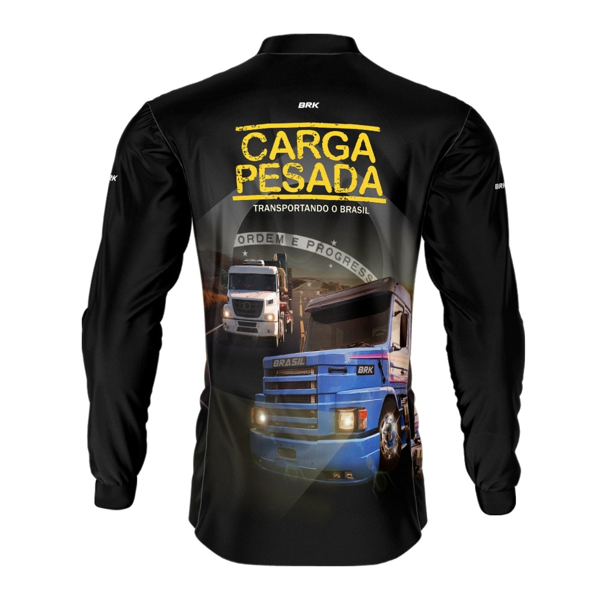 Camisa de Caminhão Brk Carga Pesada com Proteção UV50+