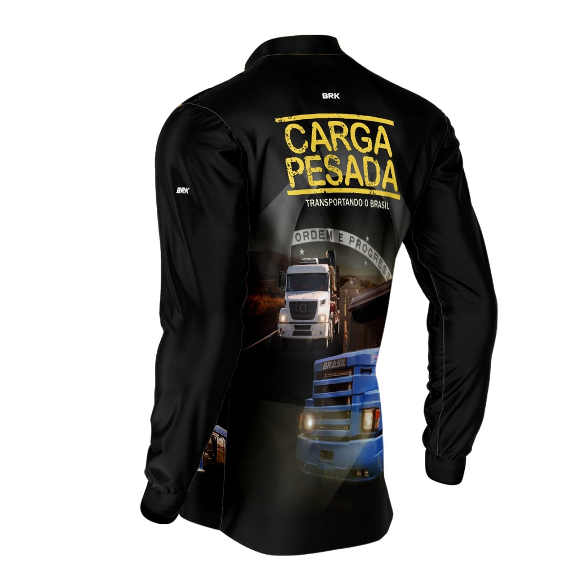 Camisa de Caminhão Brk Carga Pesada com Proteção UV50+
