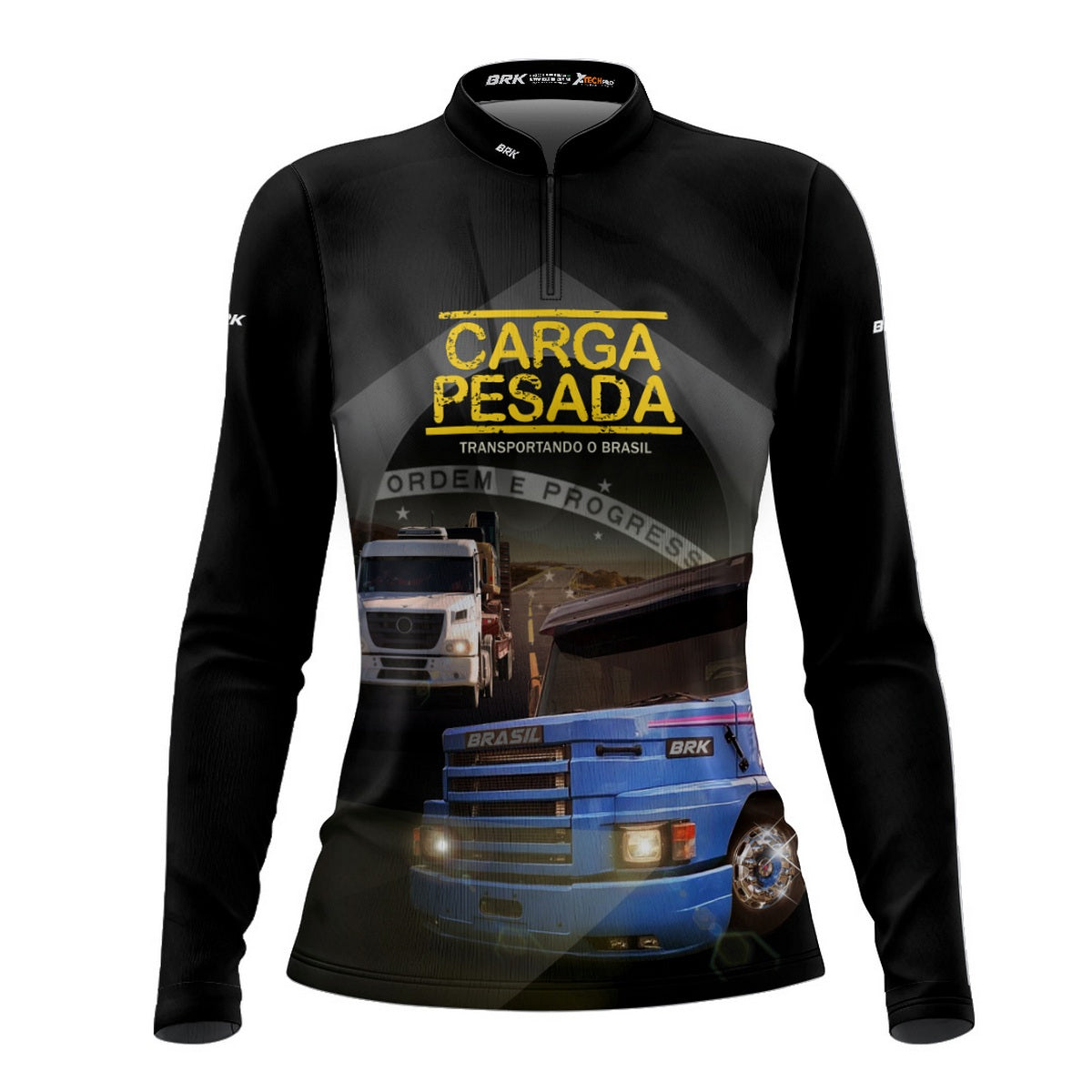 Camisa de Caminhão Feminina Brk Carga Pesada com Proteção UV50+