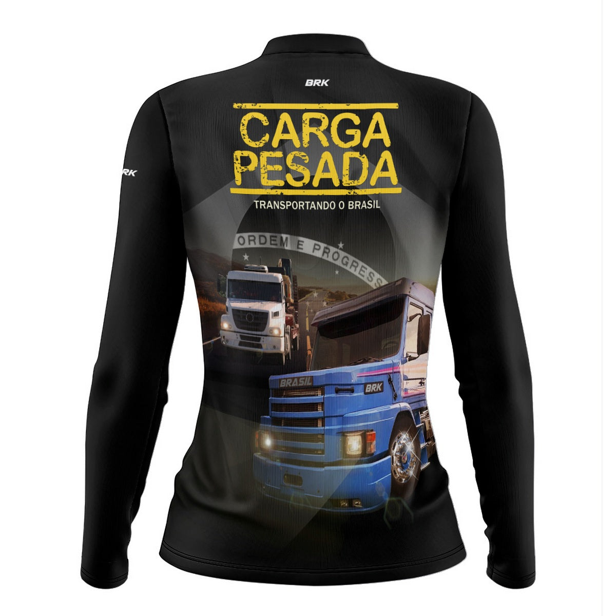 Camisa de Caminhão Feminina Brk Carga Pesada com Proteção UV50+