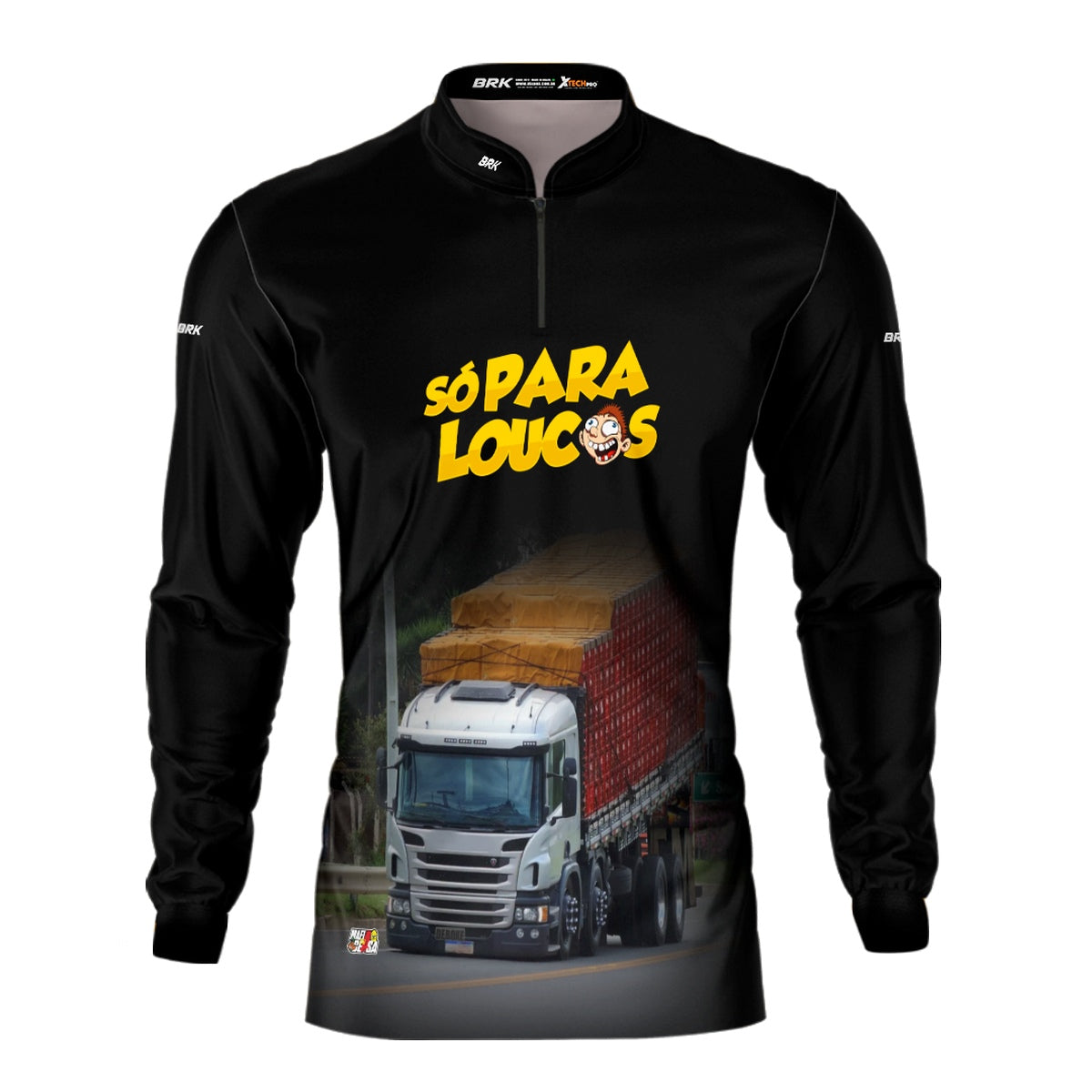 Camisa de Caminhão Brk Só Para Loucos com Proteção UV50+
