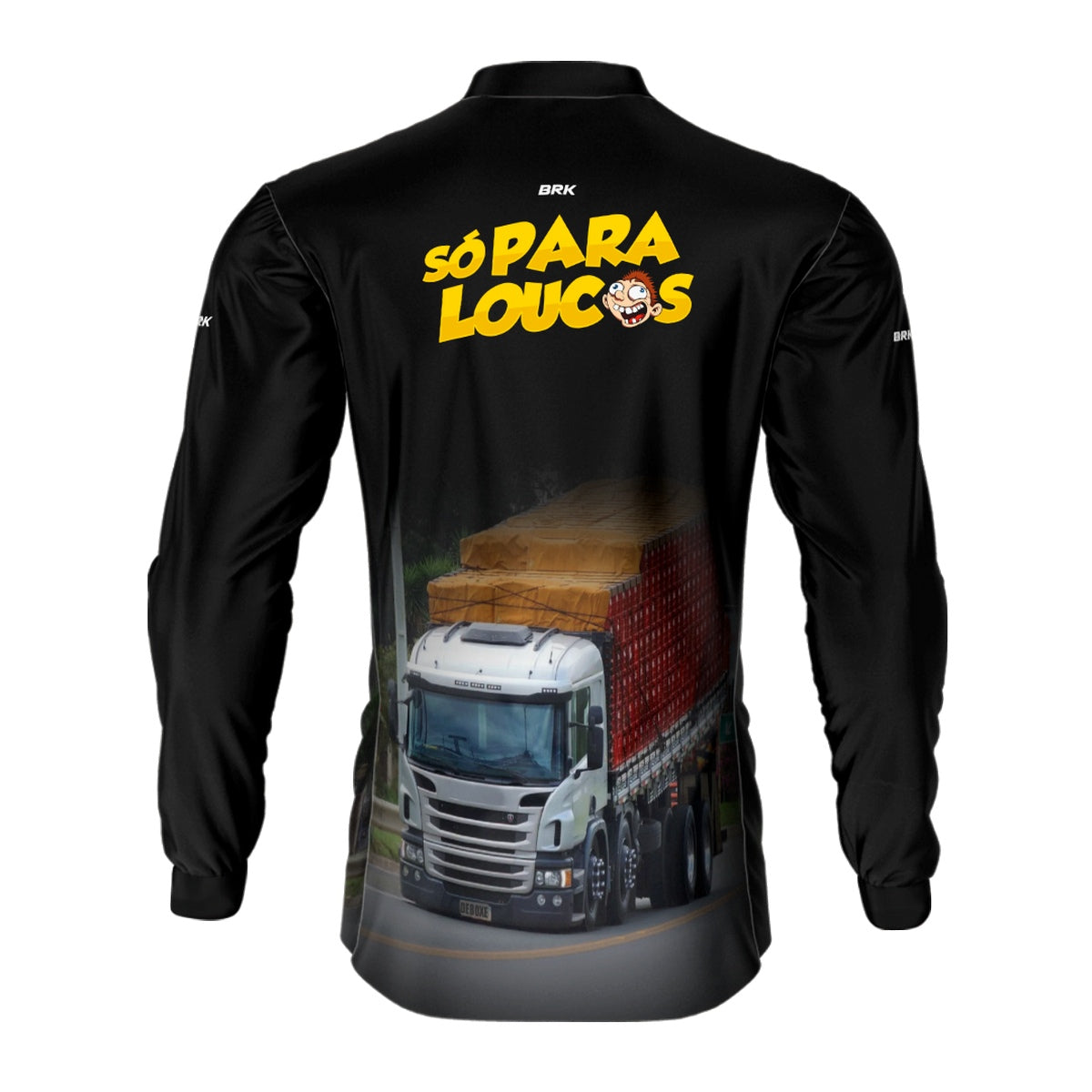 Camisa de Caminhão Brk Só Para Loucos com Proteção UV50+
