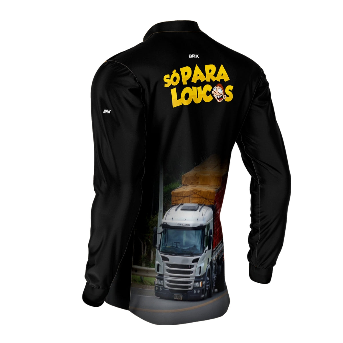 Camisa de Caminhão Brk Só Para Loucos com Proteção UV50+