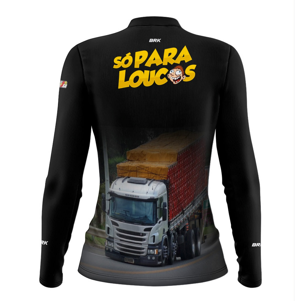 Camisa Feminina Brk Caminhão Só Para Loucos com Proteção UV50+