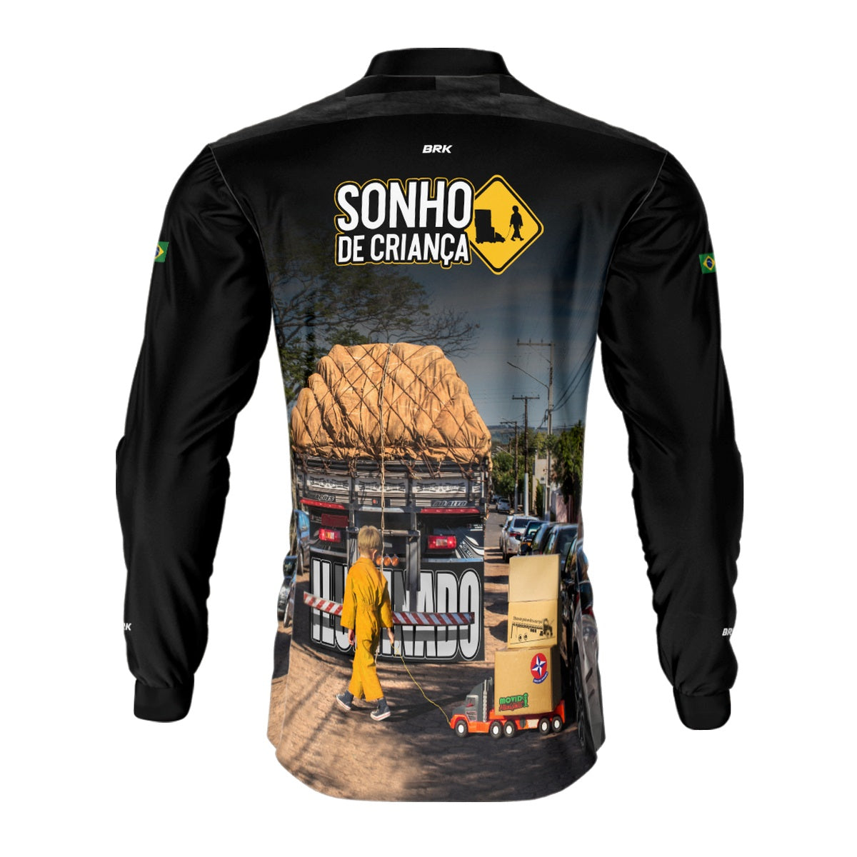 Camisa de Caminhão Brk Sonho De Criança com Proteção UV50+