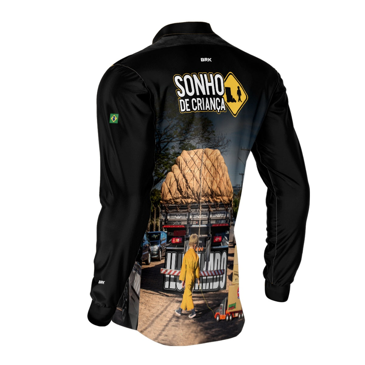 Camisa de Caminhão Brk Sonho De Criança com Proteção UV50+