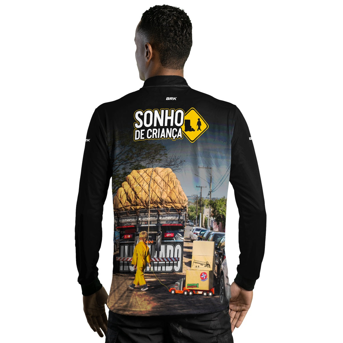Camisa de Caminhão Brk Sonho De Criança com Proteção UV50+