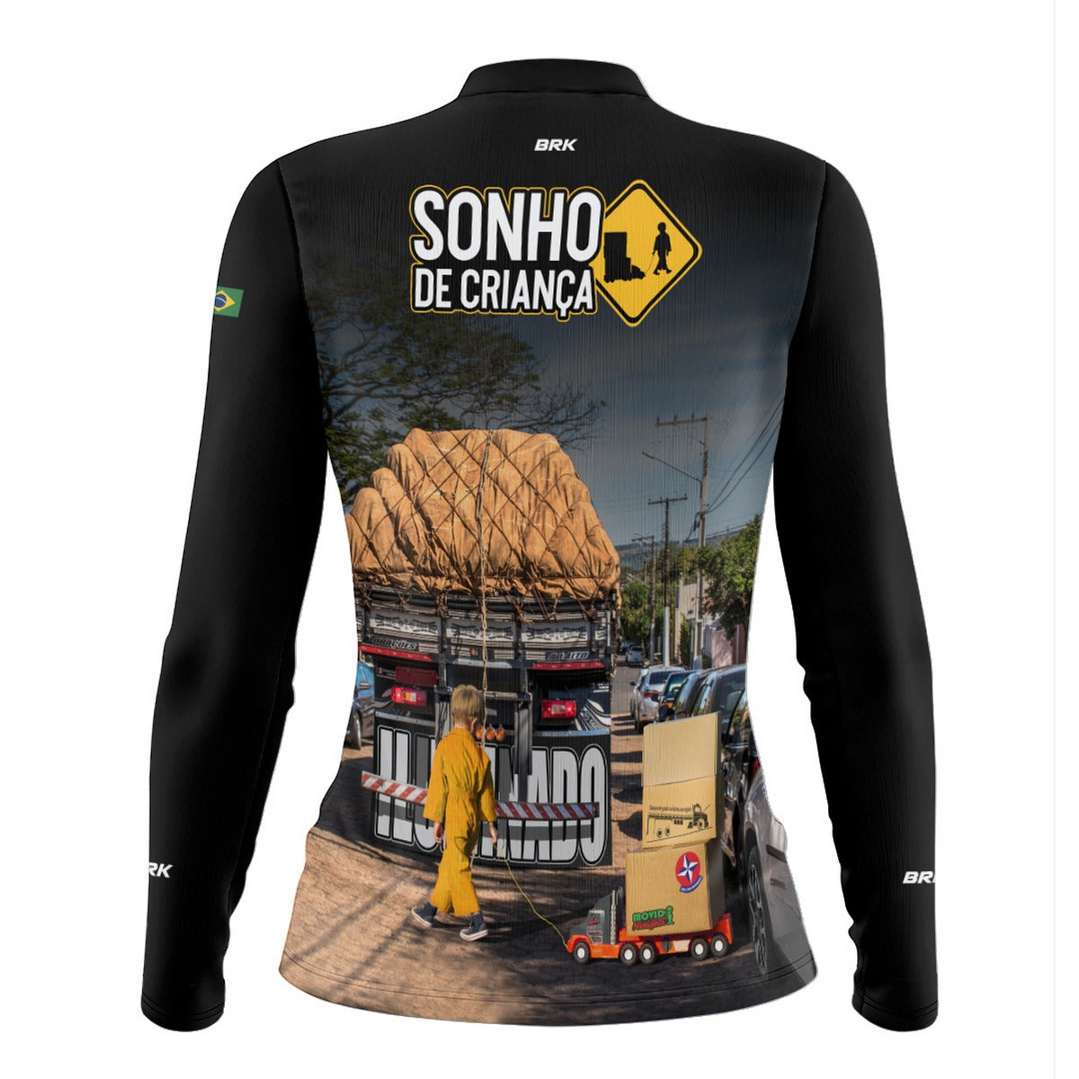 Camisa de Caminhão Feminina Brk Sonho De Criança com Proteção UV50+