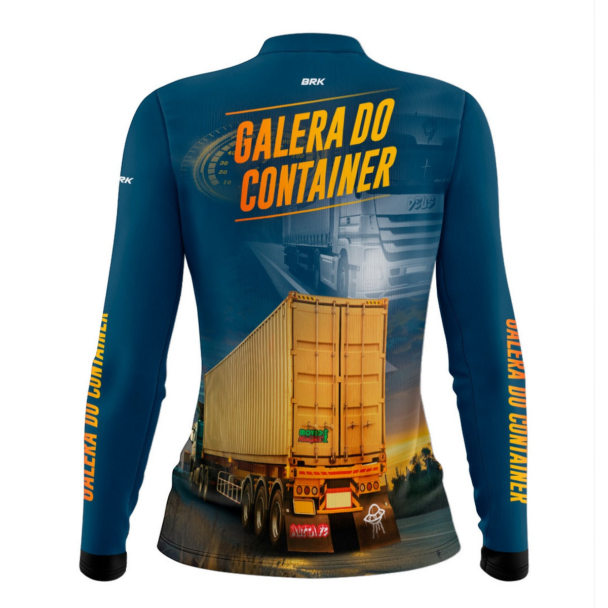 Camisa de Caminhão Feminina Brk Galera do Container com UV50+