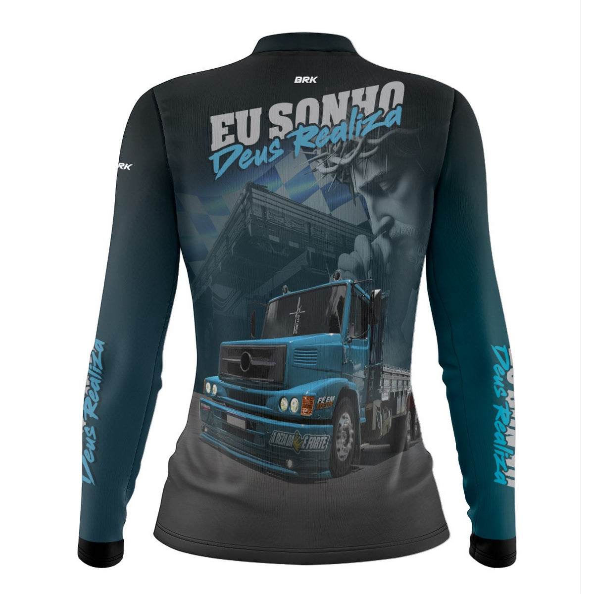Camisa Feminina Brk Eu Sonho, Deus Realiza com Proteção Solar UV50+