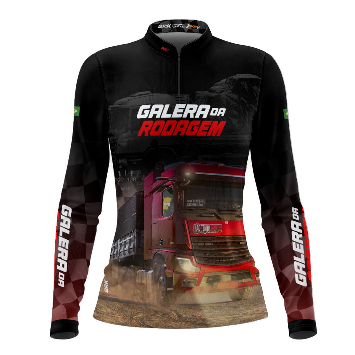 Camisa Feminina Brk Galera da Rodagem com Proteção UV50+