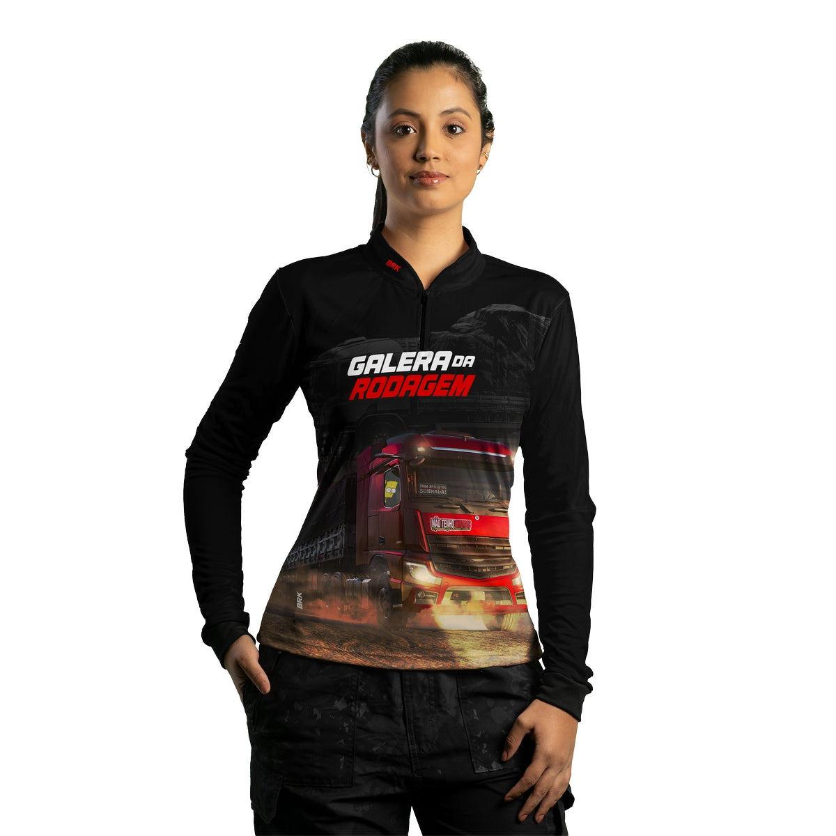 Camisa Feminina Brk Galera da Rodagem com Proteção UV50+