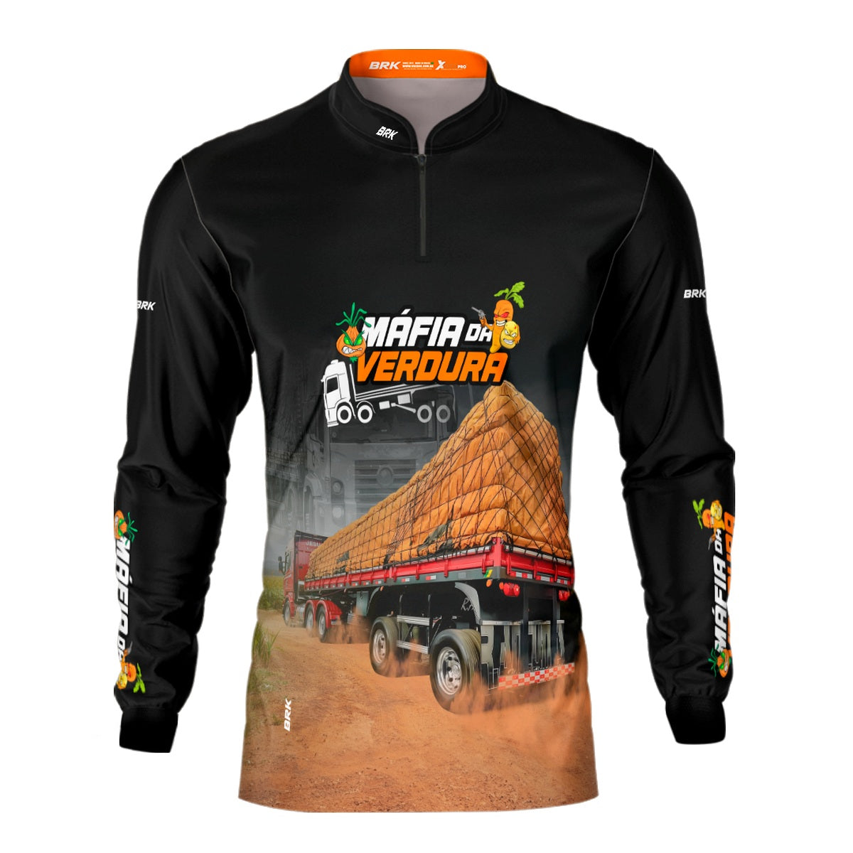 Camisa de Caminhão Brk Máfia da Verdura com Proteção UV50+