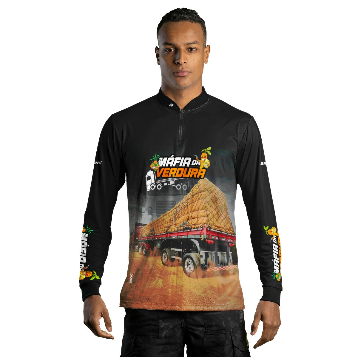Camisa de Caminhão Brk Máfia da Verdura com Proteção UV50+