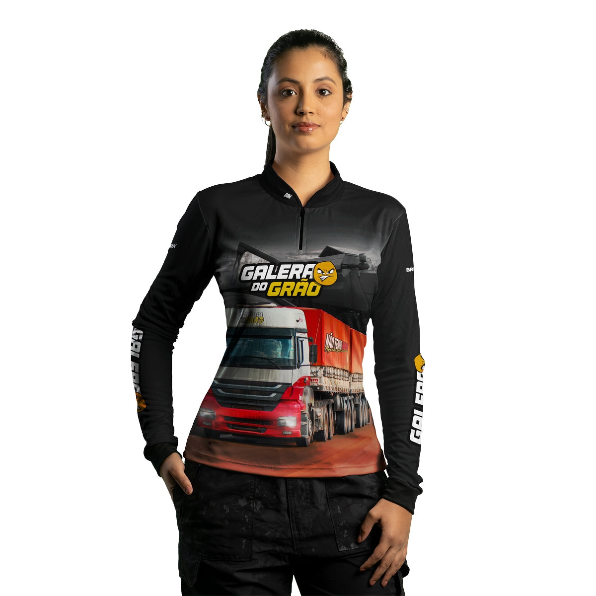 Camisa Feminina Caminhão Brk Galera Do Grão com UV50+