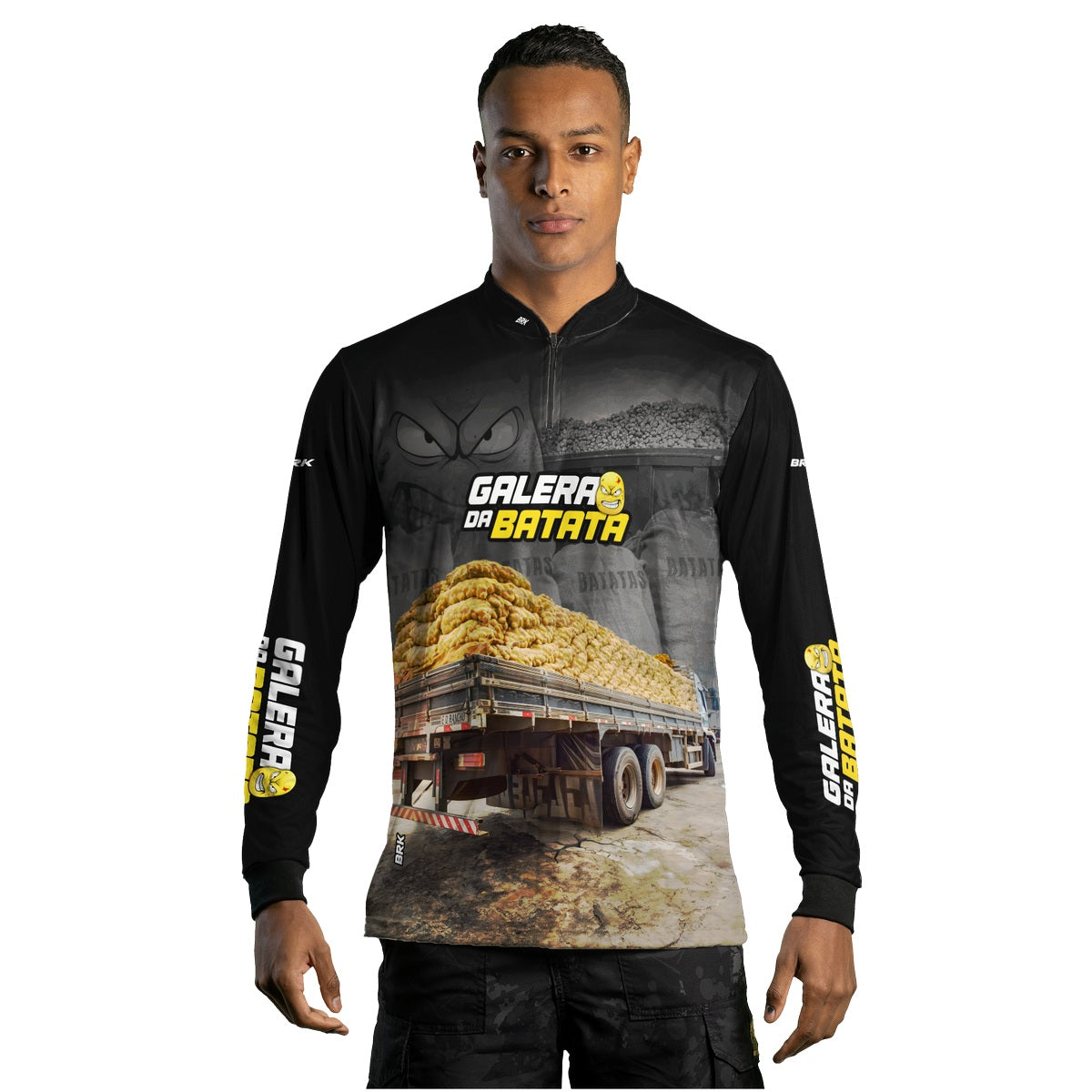 Camisa de Caminhão Brk Galera da Batata com UV50+