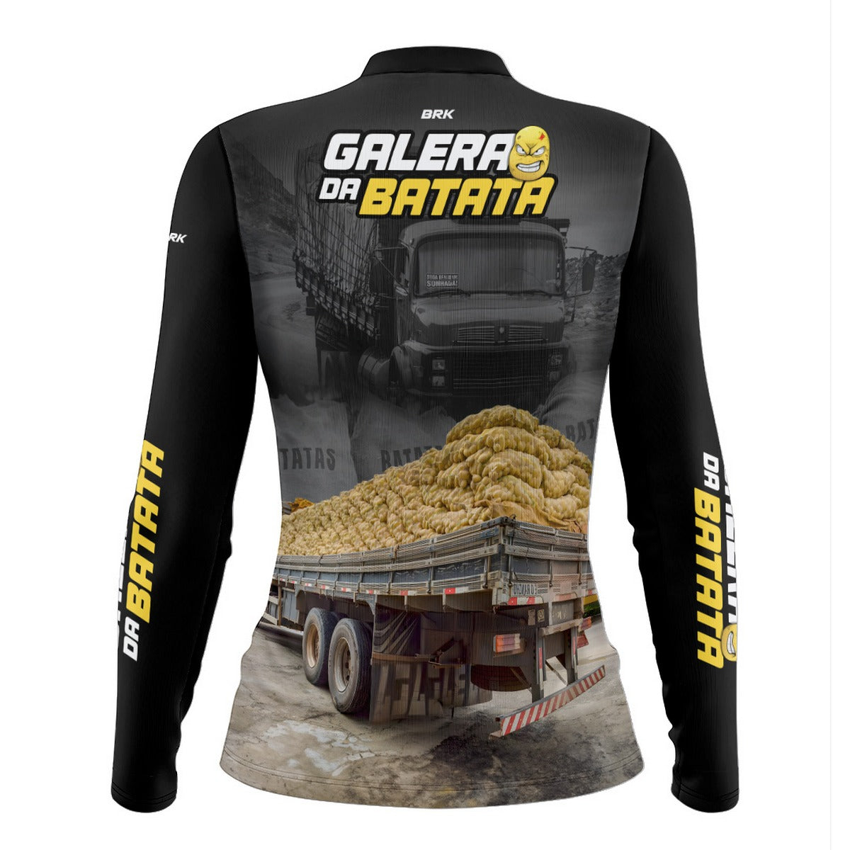 Camisa de Caminhão Feminina Brk Galera da Batata com UV50+