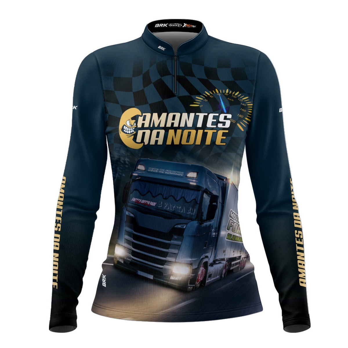 Camisa de Caminhão Feminina Brk Amantes da Noite com UV50+