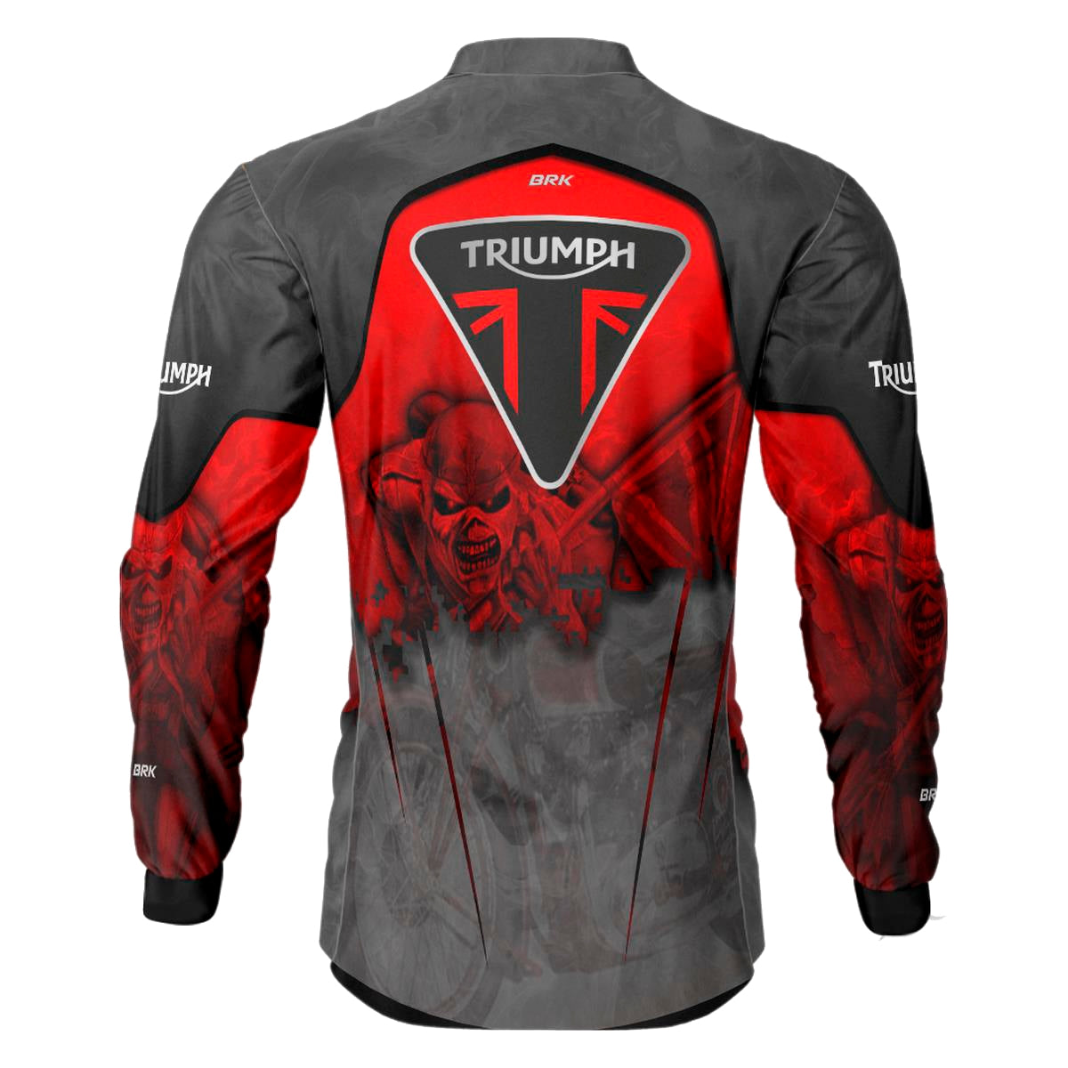 Camisa de Motociclismo Brk Triumph e Iron Maiden com Proteção Solar UV50+