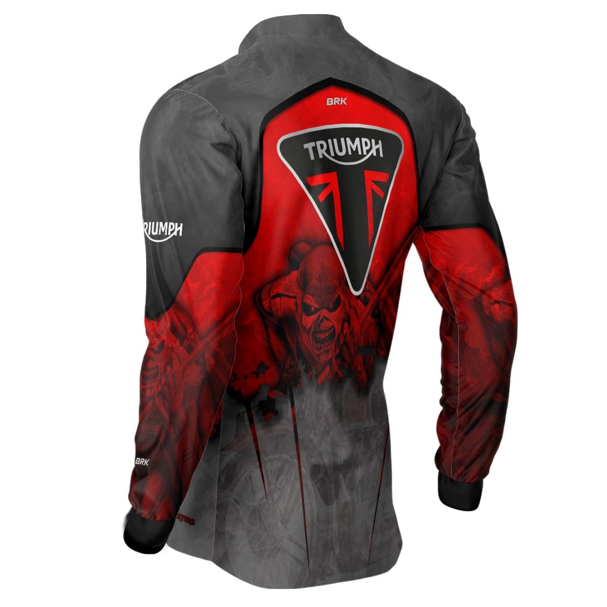 Camisa de Motociclismo Brk Triumph e Iron Maiden com Proteção Solar UV50+