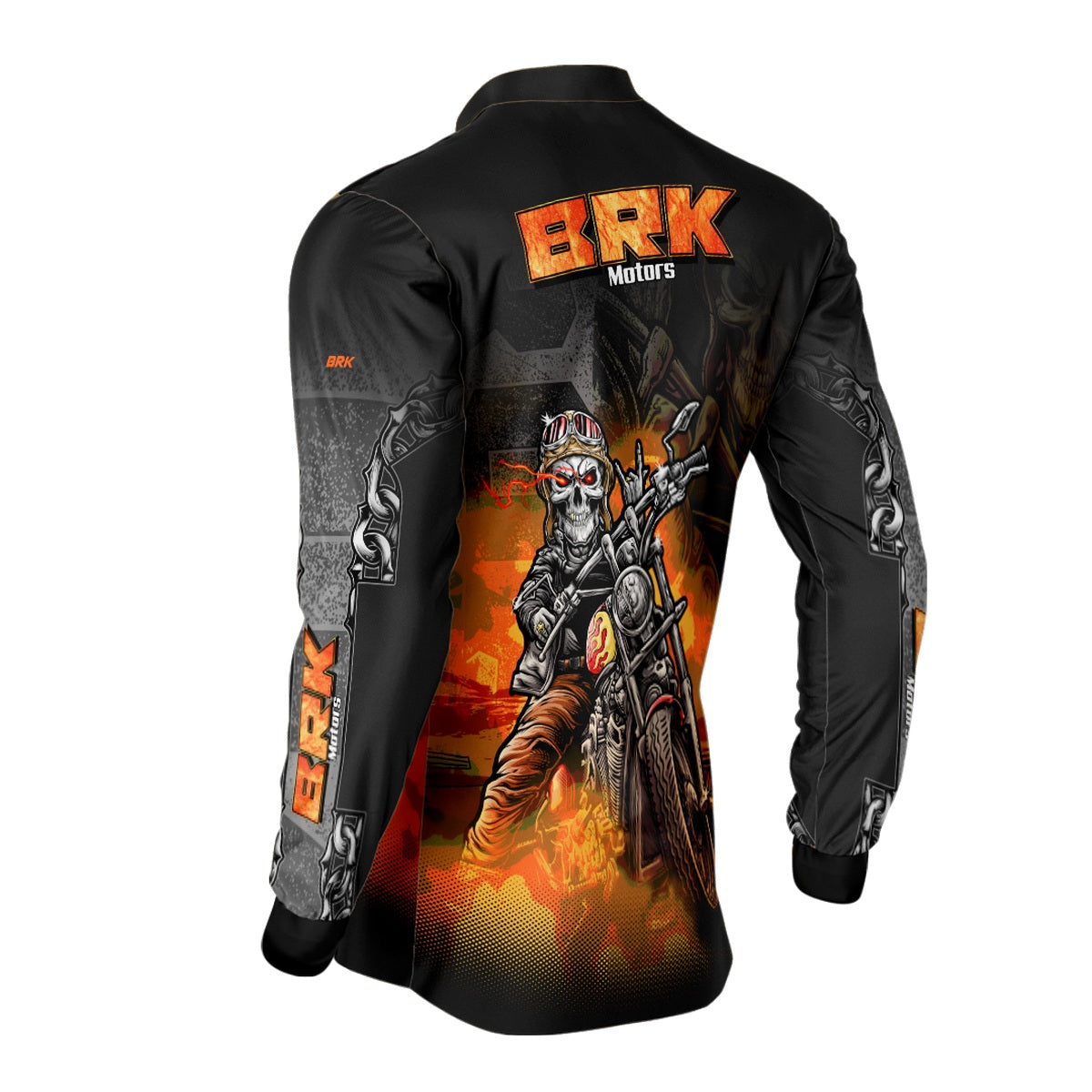 Camisa de Motociclismo Brk  Route 66 com Proteção Solar UV50+