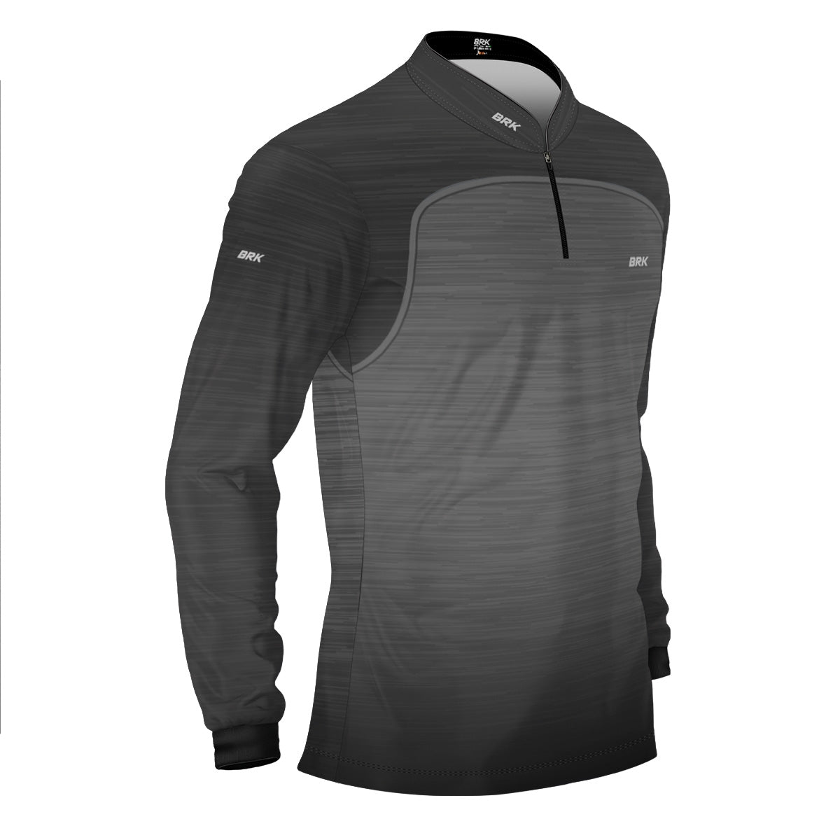 Camisa Brk Mescla Preto Cinza com Proteção Solar UV50+