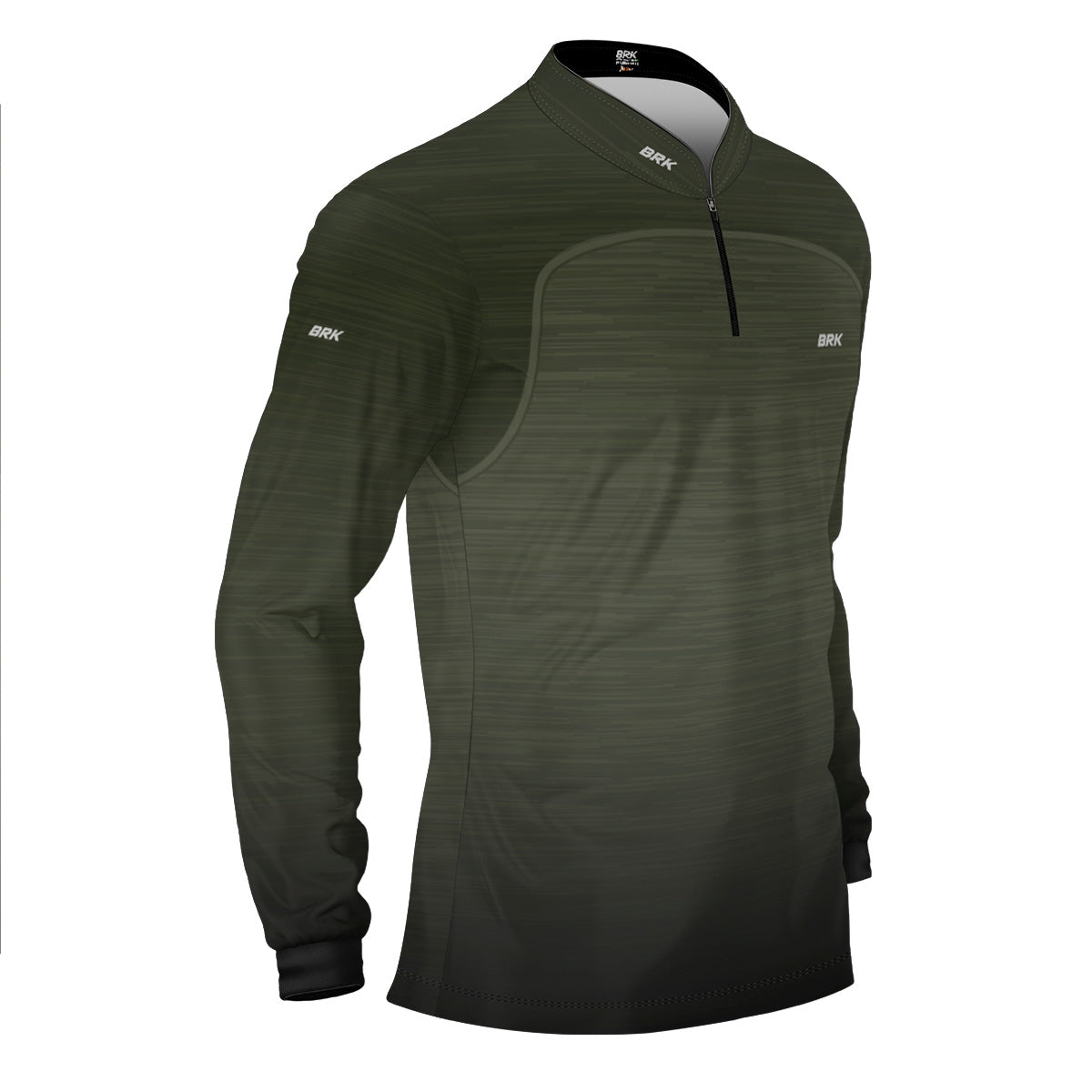 Camisa Brk Mescla Verde com Proteção Solar UV50 - Envio Imediato