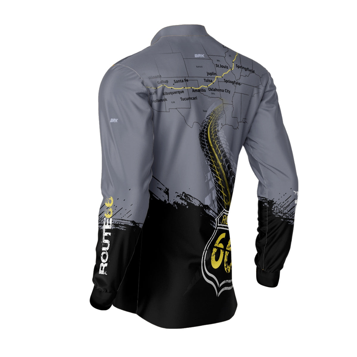 Camisa de Motociclismo Brk Rota 66 USA com Proteção Solar UV50+