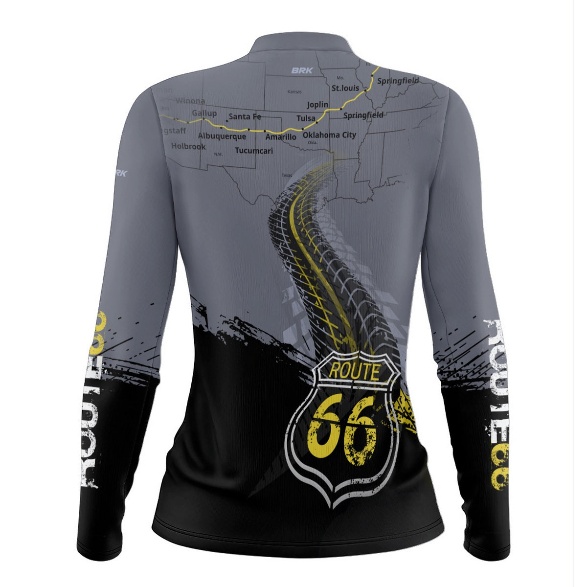 Camisa de Motociclismo Feminina Brk Rota 66 USA com Proteção Solar UV50+