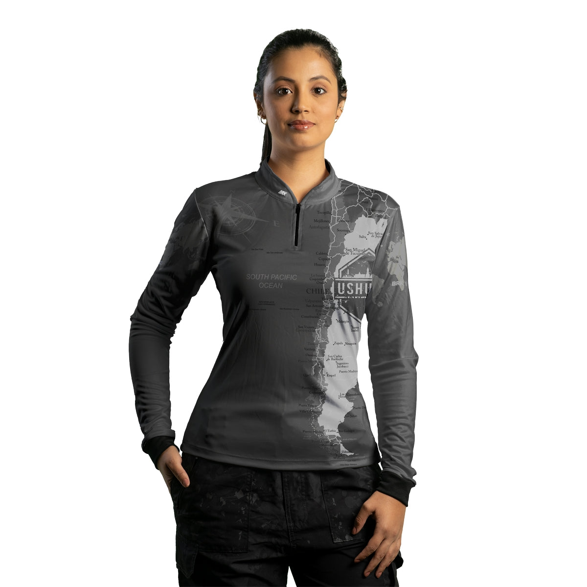 Camisa de Motociclismo Feminina Brk Expedição Ushuaia Big Trail com Proteção Solar UV50+