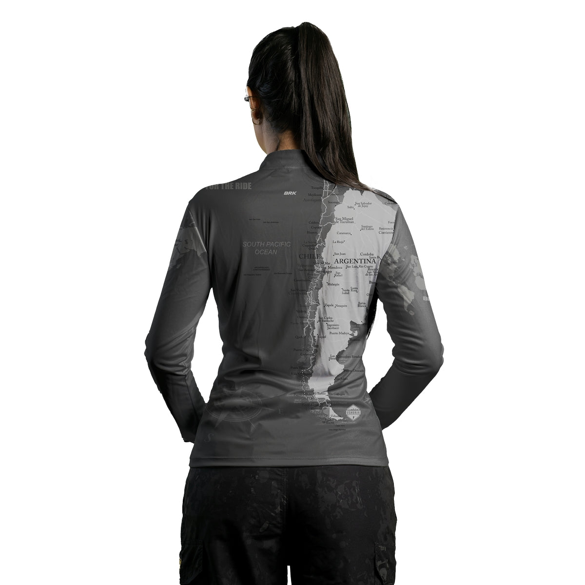 Camisa de Motociclismo Feminina Brk Expedição Ushuaia Big Trail com Proteção Solar UV50+
