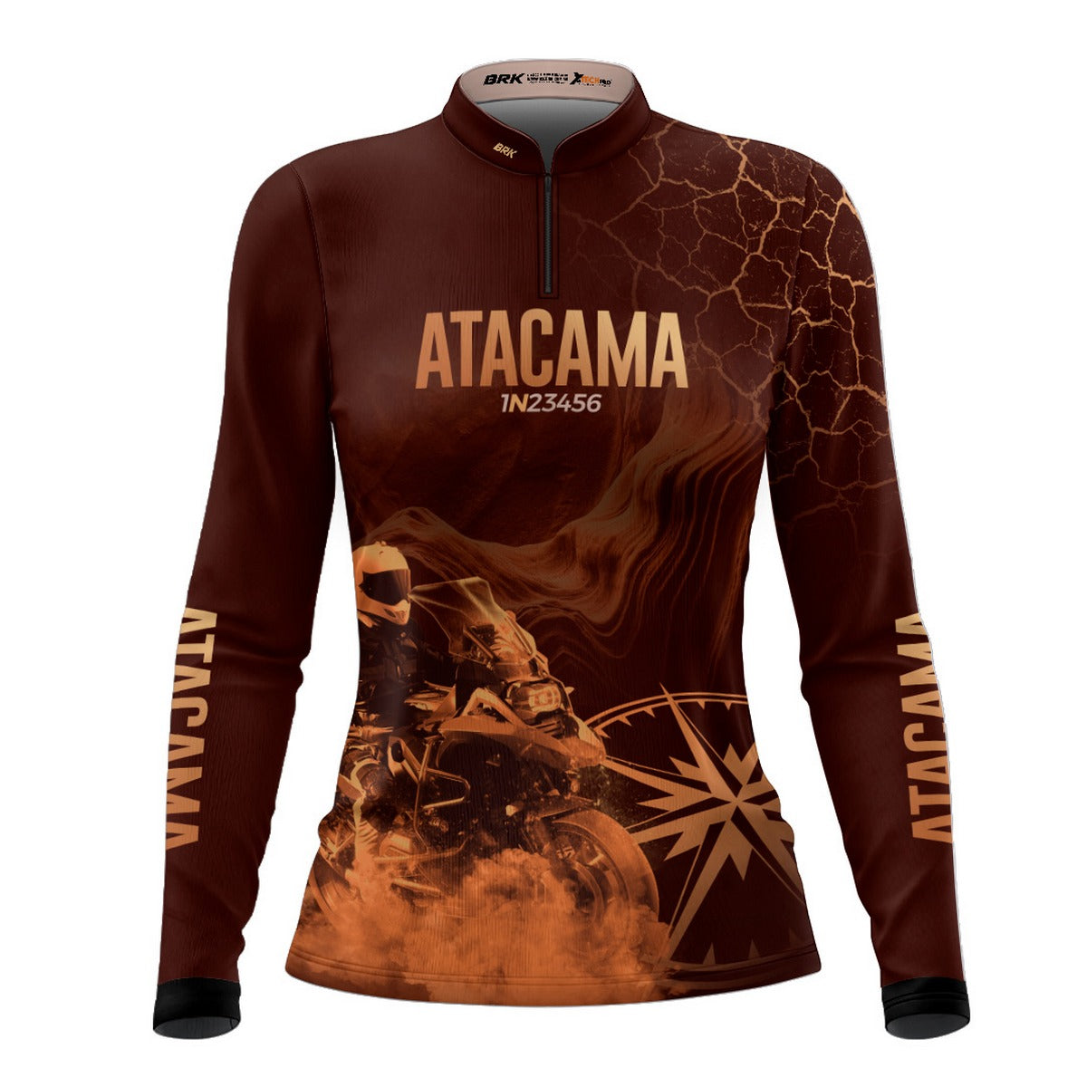 Camisa de Motociclismo Feminina Brk Deserto do Atacama com Proteção Solar UV50+