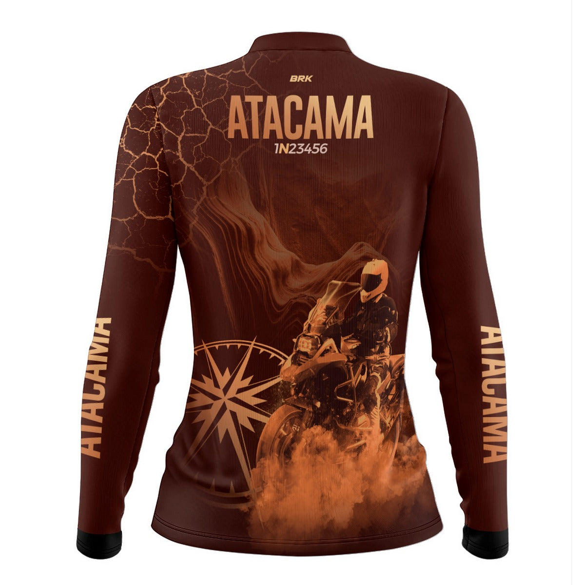 Camisa de Motociclismo Feminina Brk Deserto do Atacama com Proteção Solar UV50+