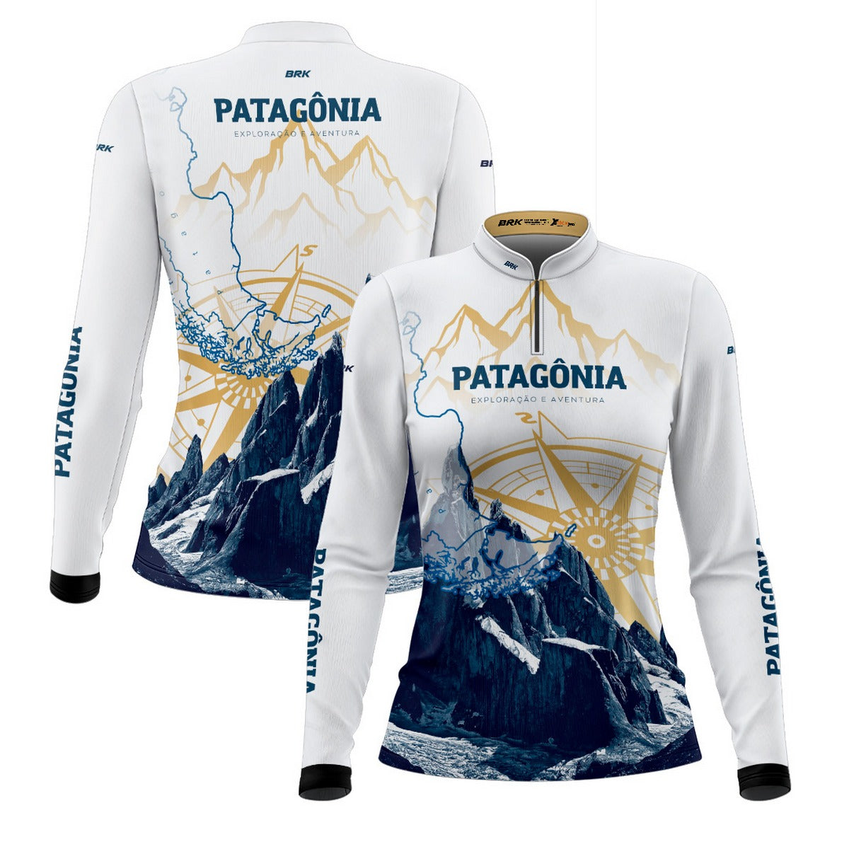 Camisa de Motociclismo Feminina Brk Expedição Rastro da Serpente com Proteção Solar UV50+