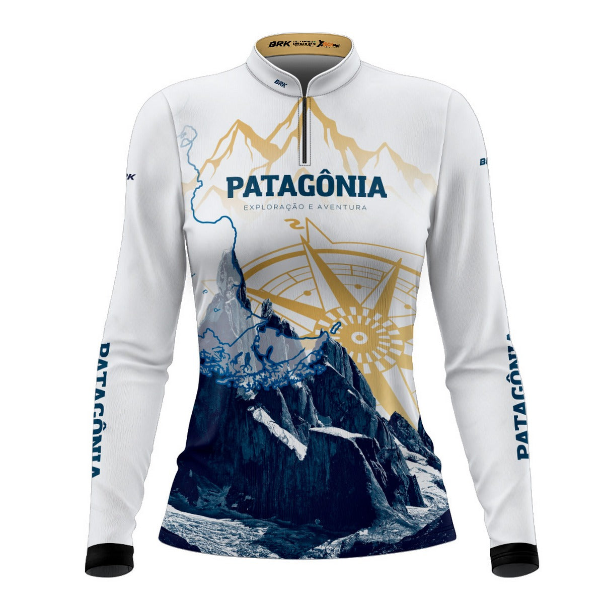 Camisa de Motociclismo Feminina Brk Expedição Rastro da Serpente com Proteção Solar UV50+