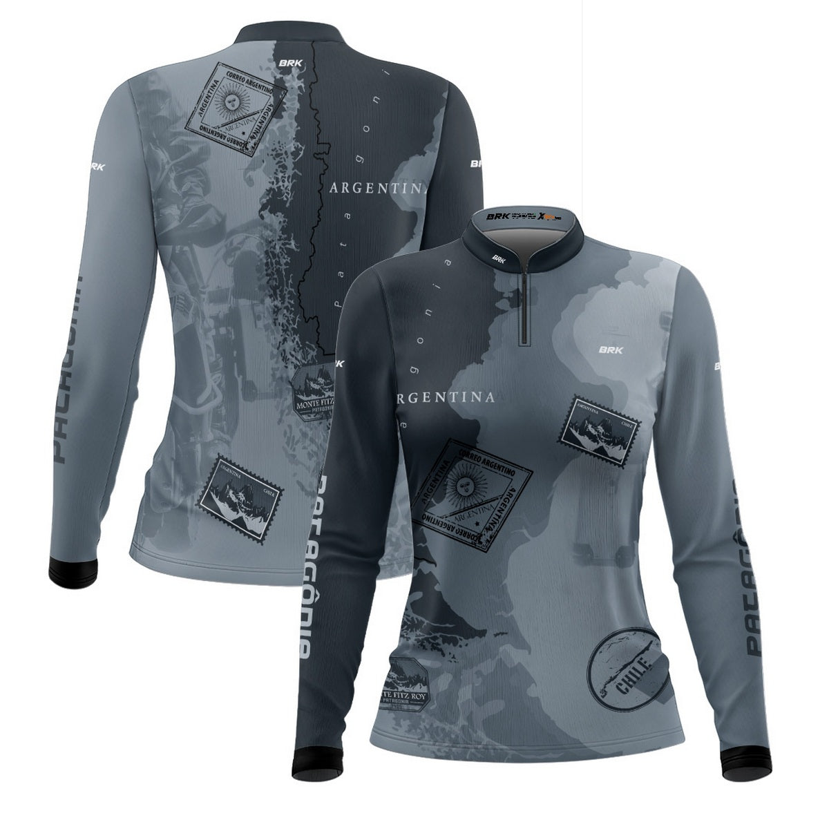 Camisa de Motociclismo Feminina Brk Patagônia com Proteção Solar UV50+