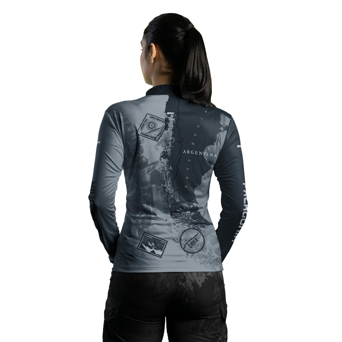 Camisa de Motociclismo Feminina Brk Patagônia com Proteção Solar UV50+