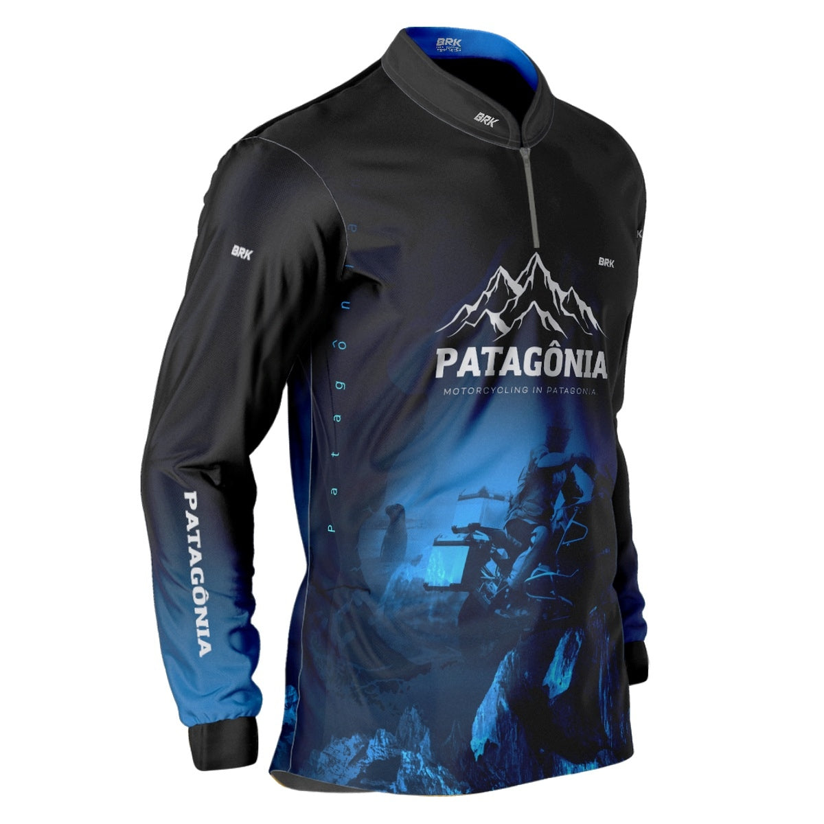 Camisa de Motociclismo Brk Motorcycling Patagônia com Proteção Solar UV50+