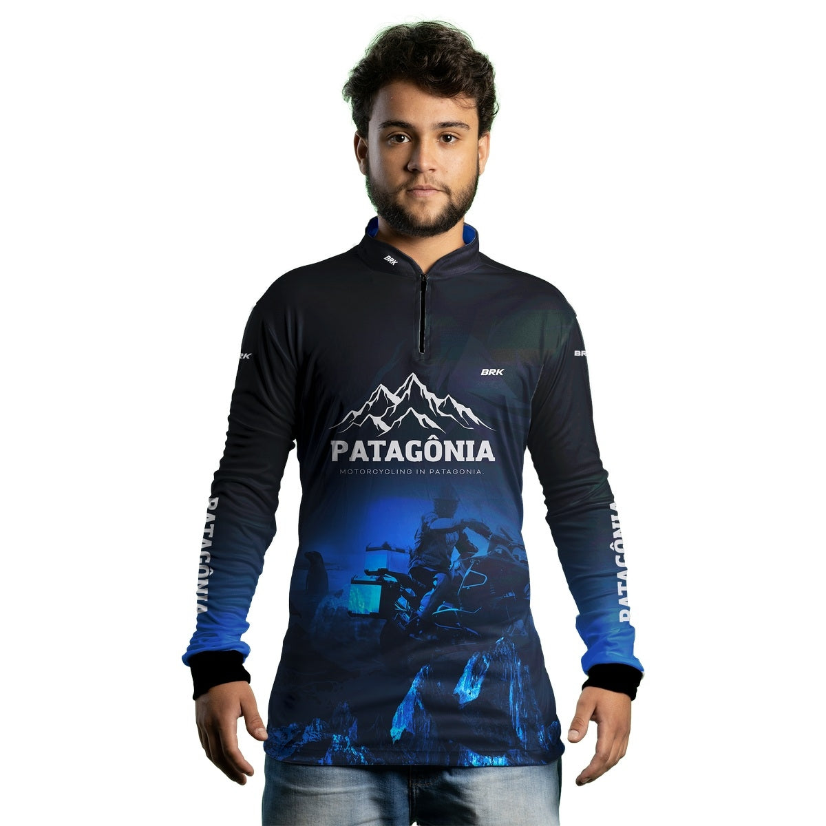 Camisa de Motociclismo Brk Motorcycling Patagônia com Proteção Solar UV50+