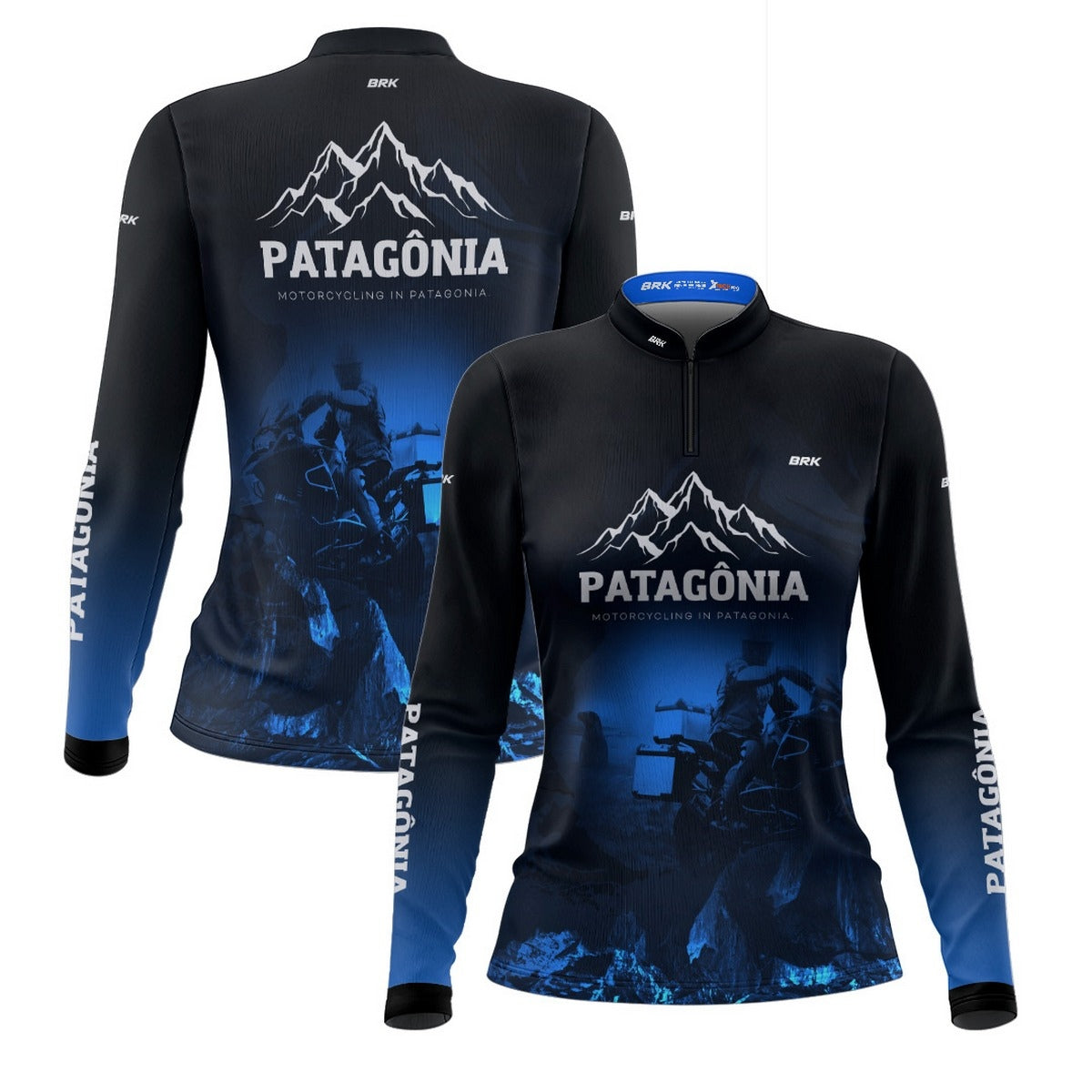 Camisa de Motociclismo Feminina Brk Motorcycling Patagônia com Proteção Solar UV50+