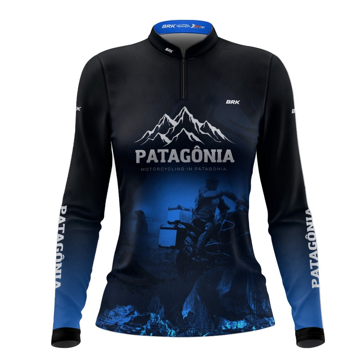 Camisa de Motociclismo Feminina Brk Motorcycling Patagônia com Proteção Solar UV50+