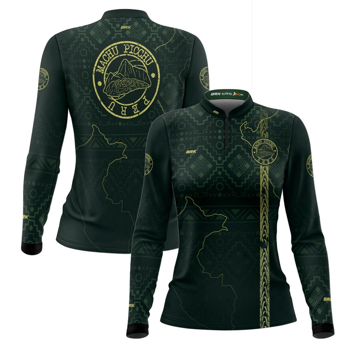Camisa de Motociclismo Feminina Brk Machu Picchu com Proteção Solar UV50+
