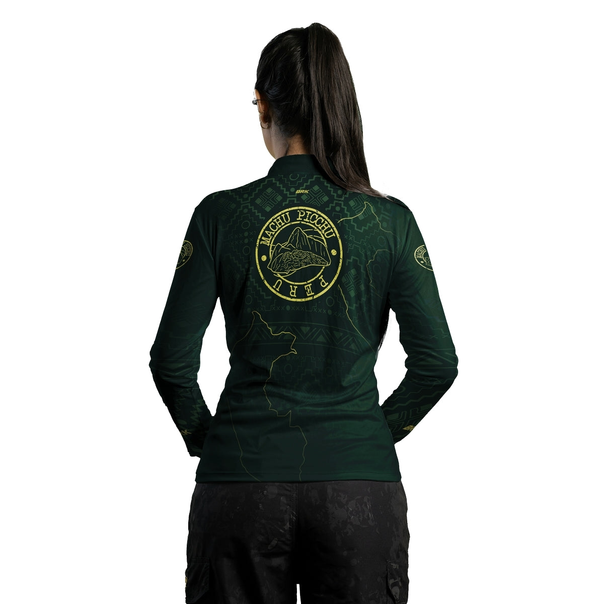Camisa de Motociclismo Feminina Brk Machu Picchu com Proteção Solar UV50+