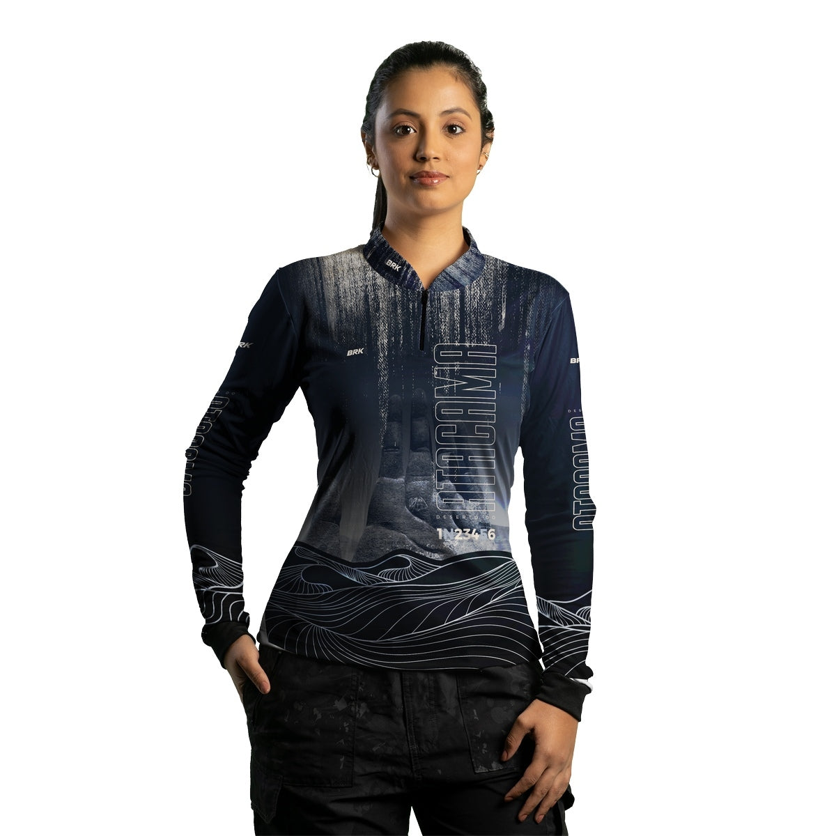 Camisa de Motociclismo Feminina Brk Deserto do Atacama com Proteção Solar UV50+