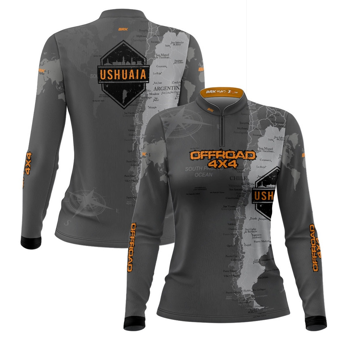 Camisa de Motociclismo Feminina Brk Off-Road 4X4 Ushuaia com Proteção Solar UV50+
