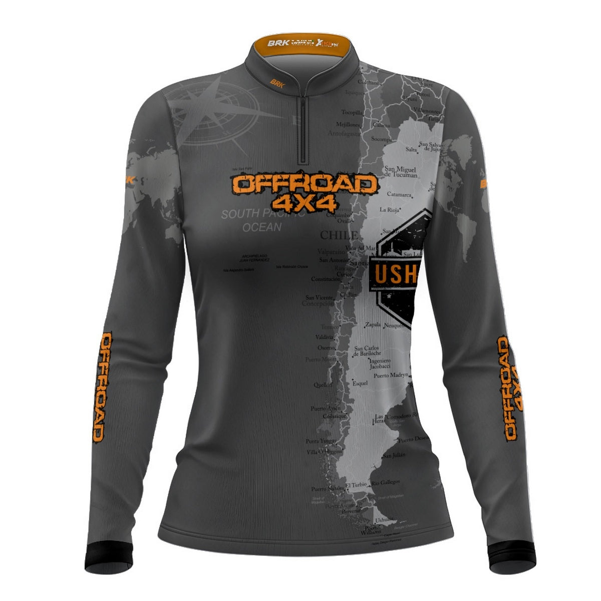 Camisa de Motociclismo Feminina Brk Off-Road 4X4 Ushuaia com Proteção Solar UV50+
