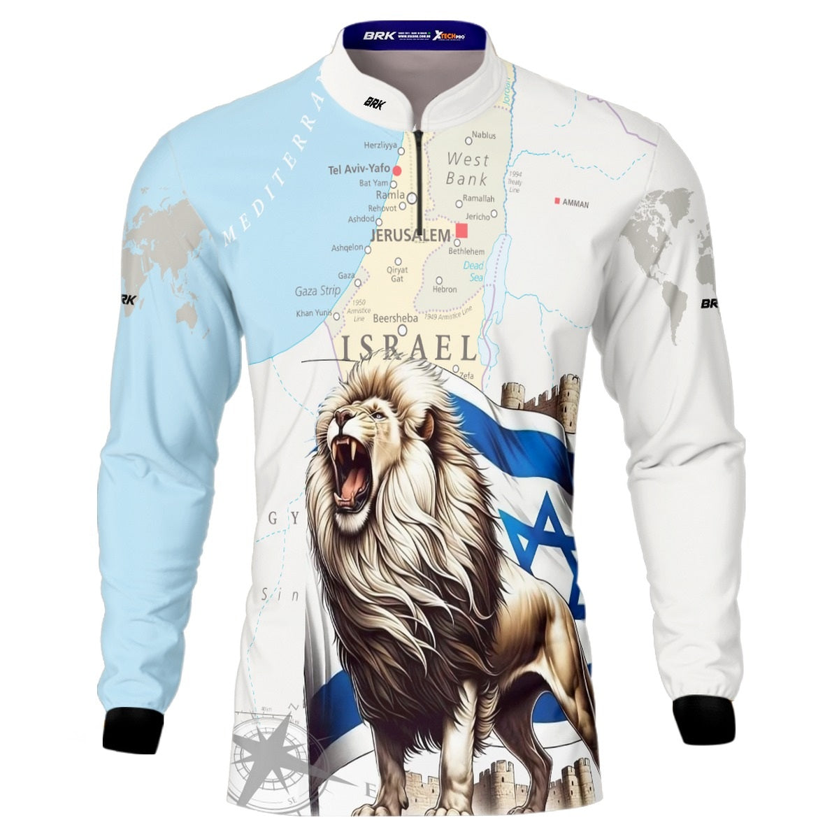Camisa de Motociclismo Brk Expedição Israel com Proteção Solar UV50+