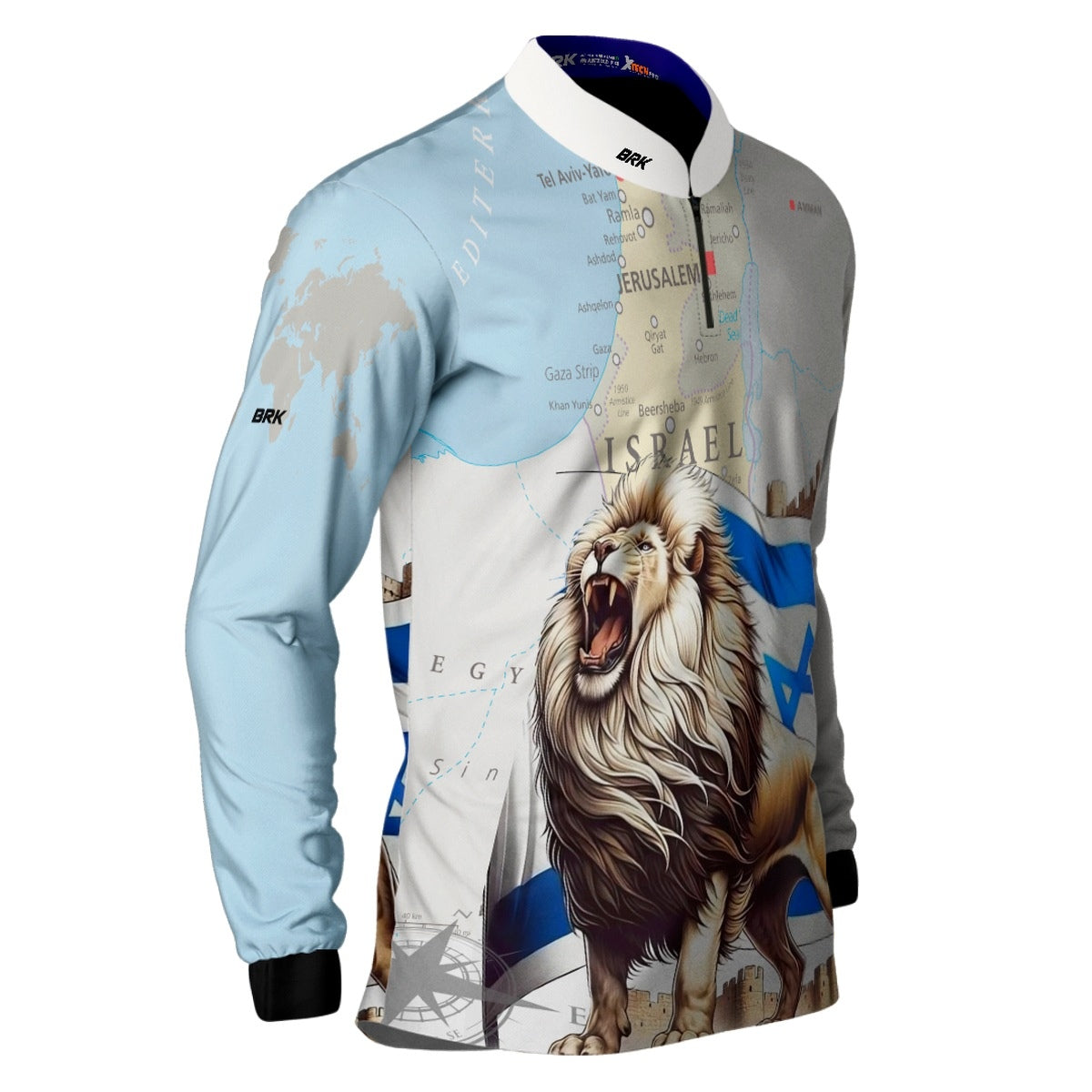 Camisa de Motociclismo Brk Expedição Israel com Proteção Solar UV50+