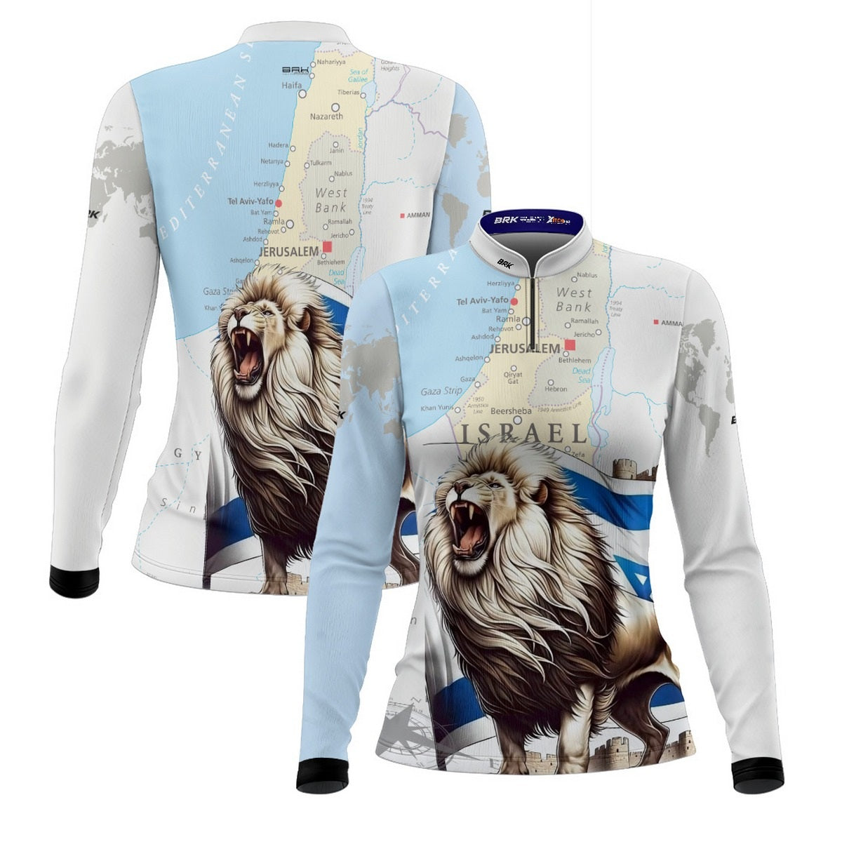 Camisa de Motociclismo Feminina Brk Expedição Israel com Proteção Solar UV50+