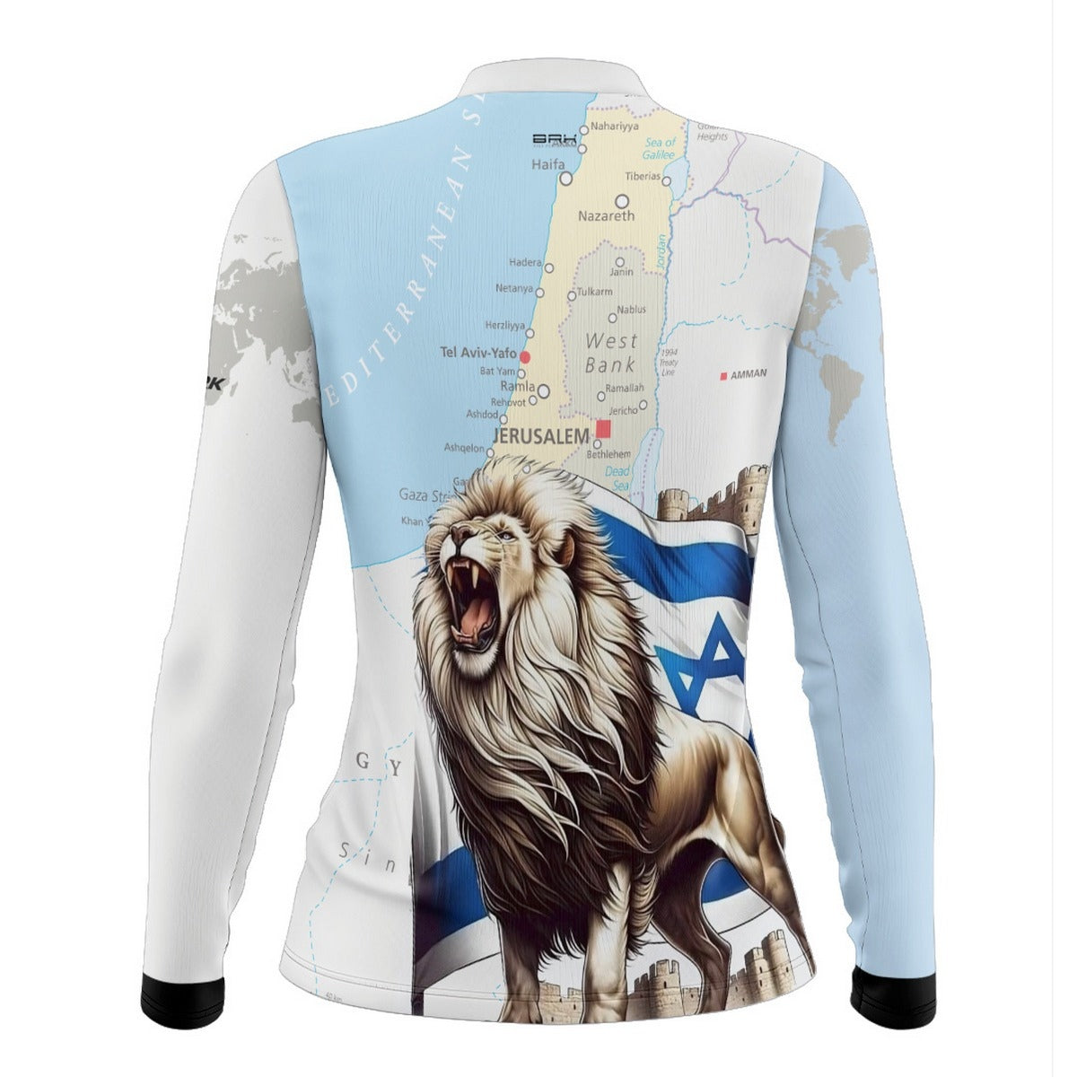 Camisa de Motociclismo Feminina Brk Expedição Israel com Proteção Solar UV50+